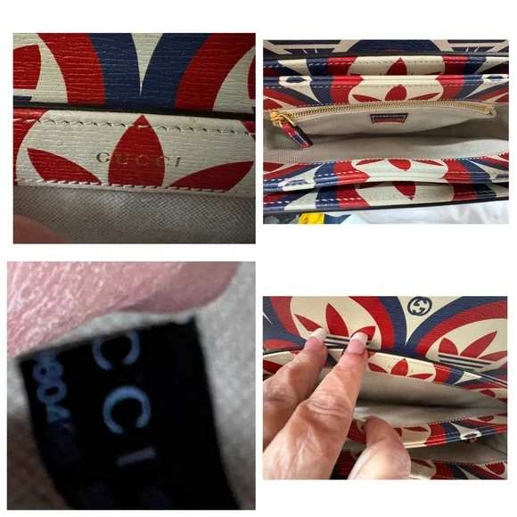 Gucci/Adidas Printed Crossbody Bag in Red & Blue - Picture 7 of 10